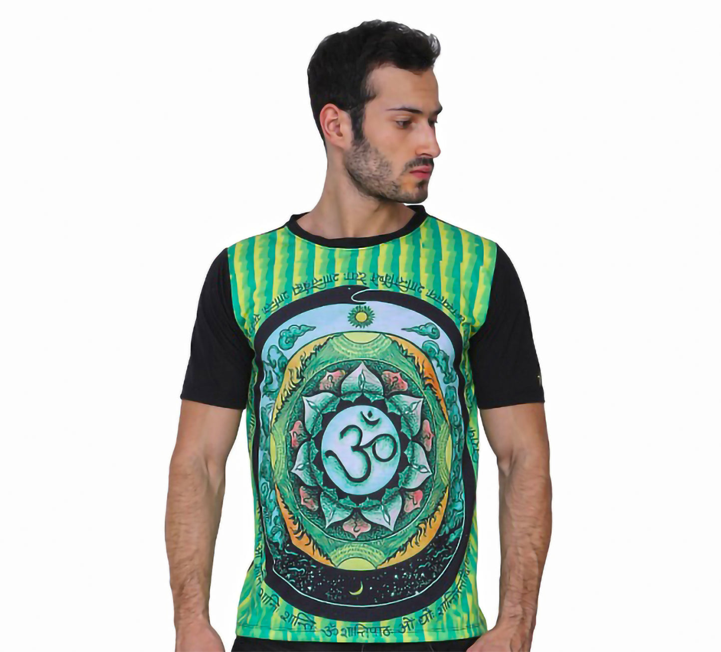 OM MANTRA | UV Glow Design | Unisex T-SHIRT | 210 GSM