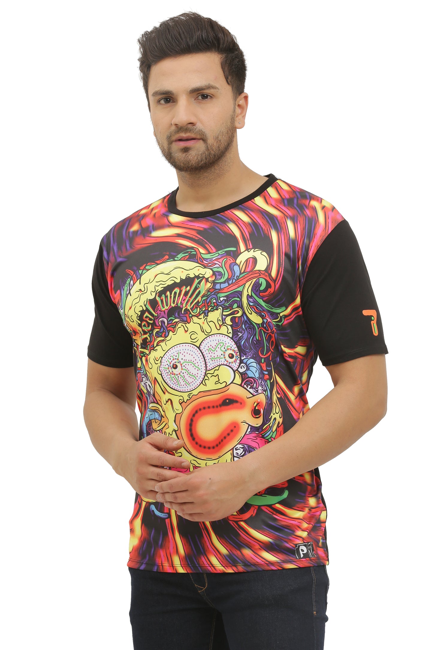 SIMPSON REAL WORLD TRIP | UV REACTIVE T-SHIRT | 210 GSM