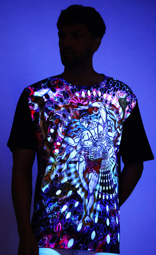 SHIVA NATARAJ | UV Reactive Design | UNISEX T-SHIRT | COTTON | 210 GSM