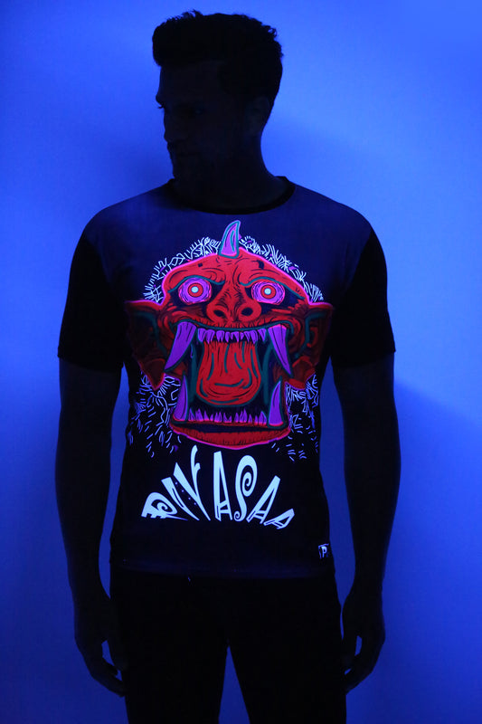 PSY PIYASA PORTAL | UV REACTIVE | DARK CHARACTER | T-SHIRT | 210 GSM