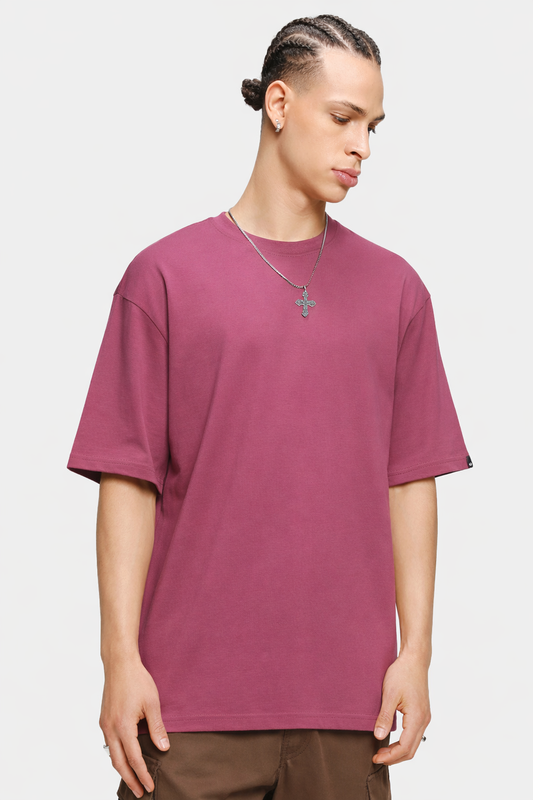 Premium Cotton Terry Oversized T-Shirt – 210 GSM Plain Essential
