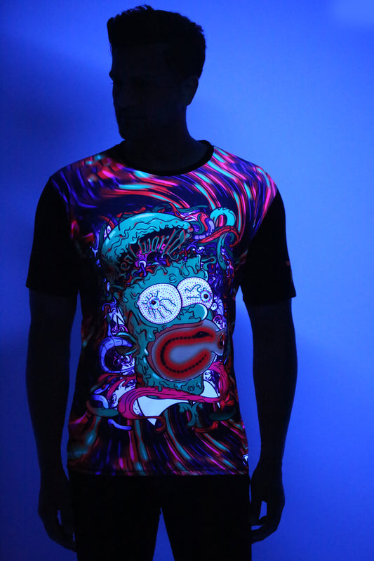 SIMPSON REAL WORLD TRIP | UV REACTIVE T-SHIRT | 210 GSM