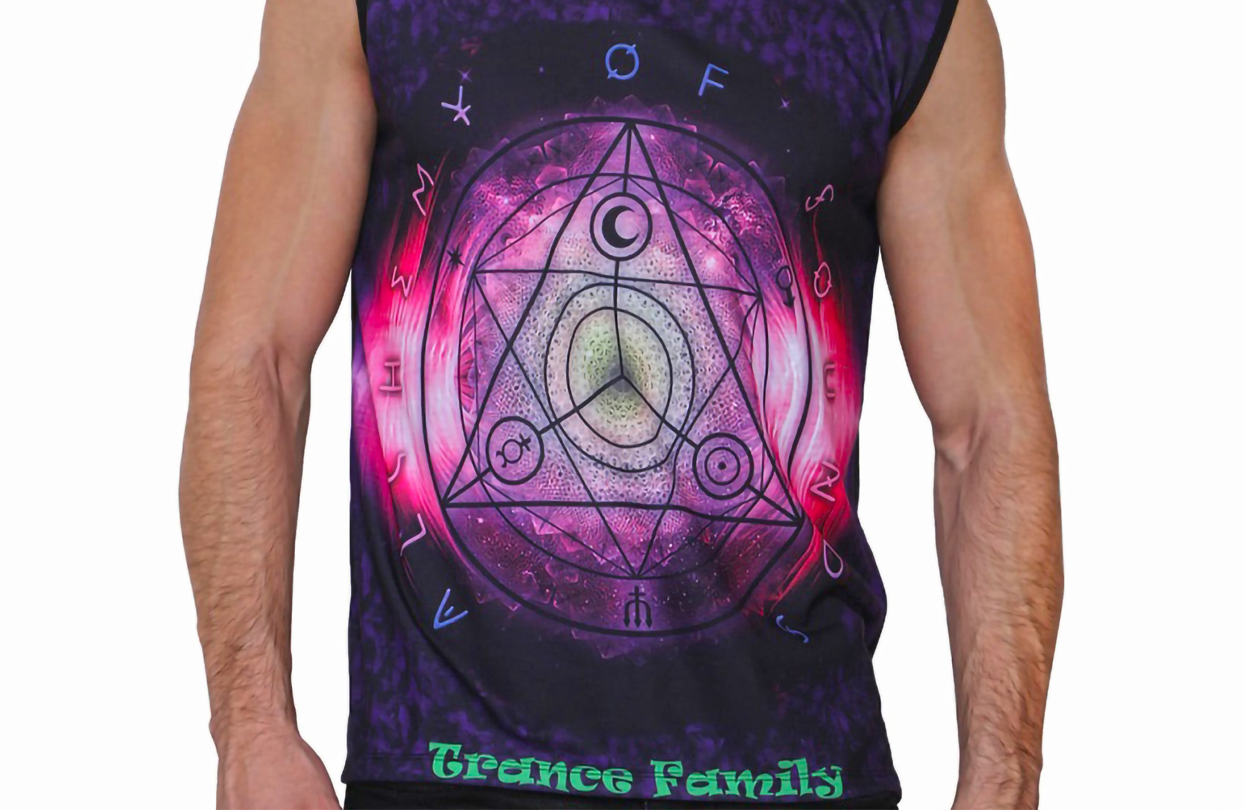 Trance Family | UV Reactive Festival Fit Sando