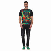 Psy Shiva Meditation | UV Reactive Art T-Shirt | 210 GSM