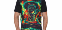 Psy Shiva Meditation | UV Reactive Art T-Shirt | 210 GSM
