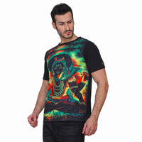 Psy Shiva Meditation | UV Reactive Art T-Shirt | 210 GSM