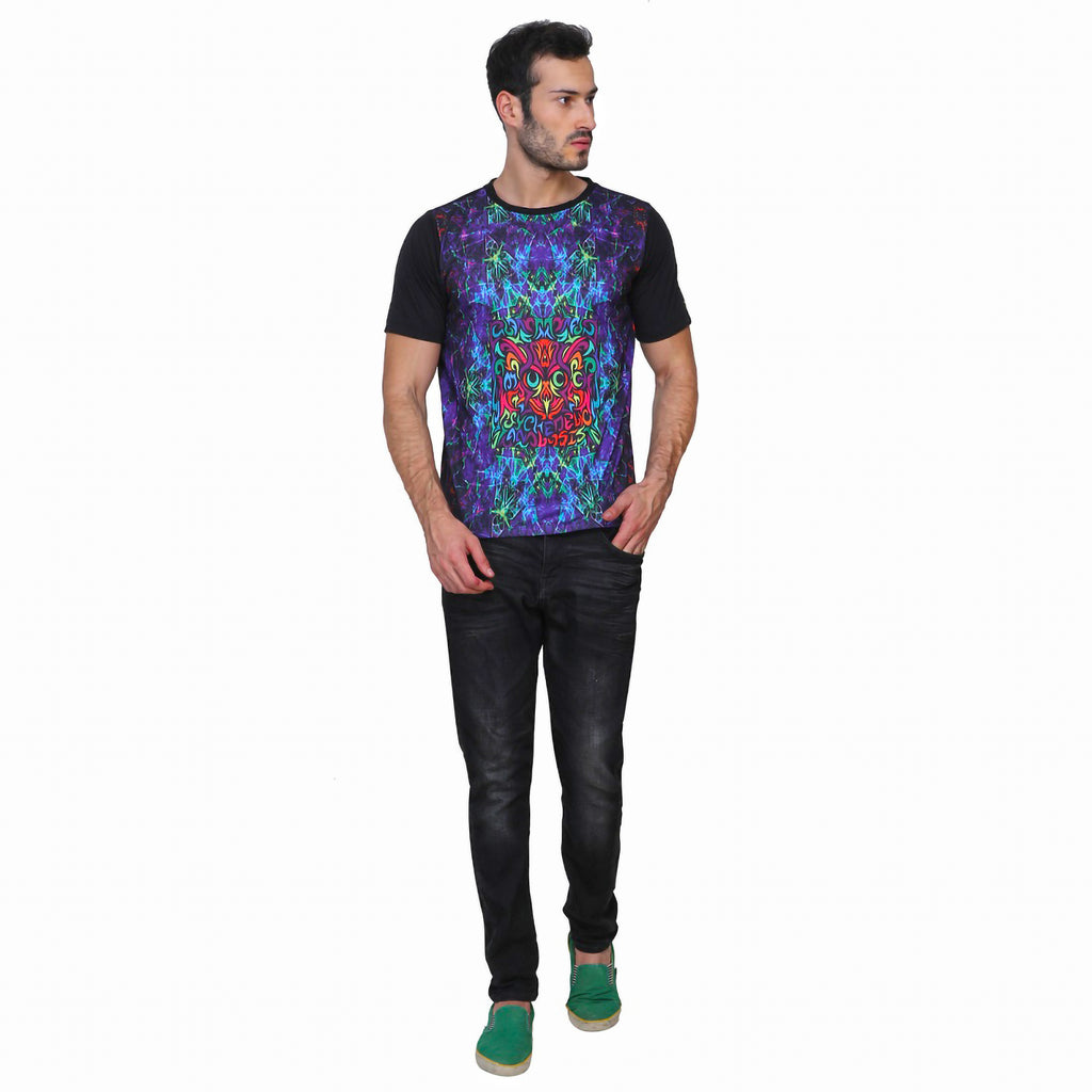 Owl Intervention Portal | UV Reactive T-Shirt | 210 GSM