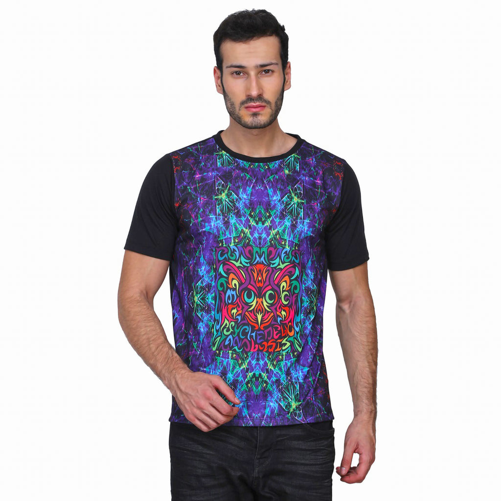 Owl Intervention Portal | UV Reactive T-Shirt | 210 GSM