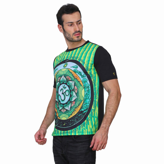 OM MANTRA | UV Glow Design | Unisex T-SHIRT | 210 GSM