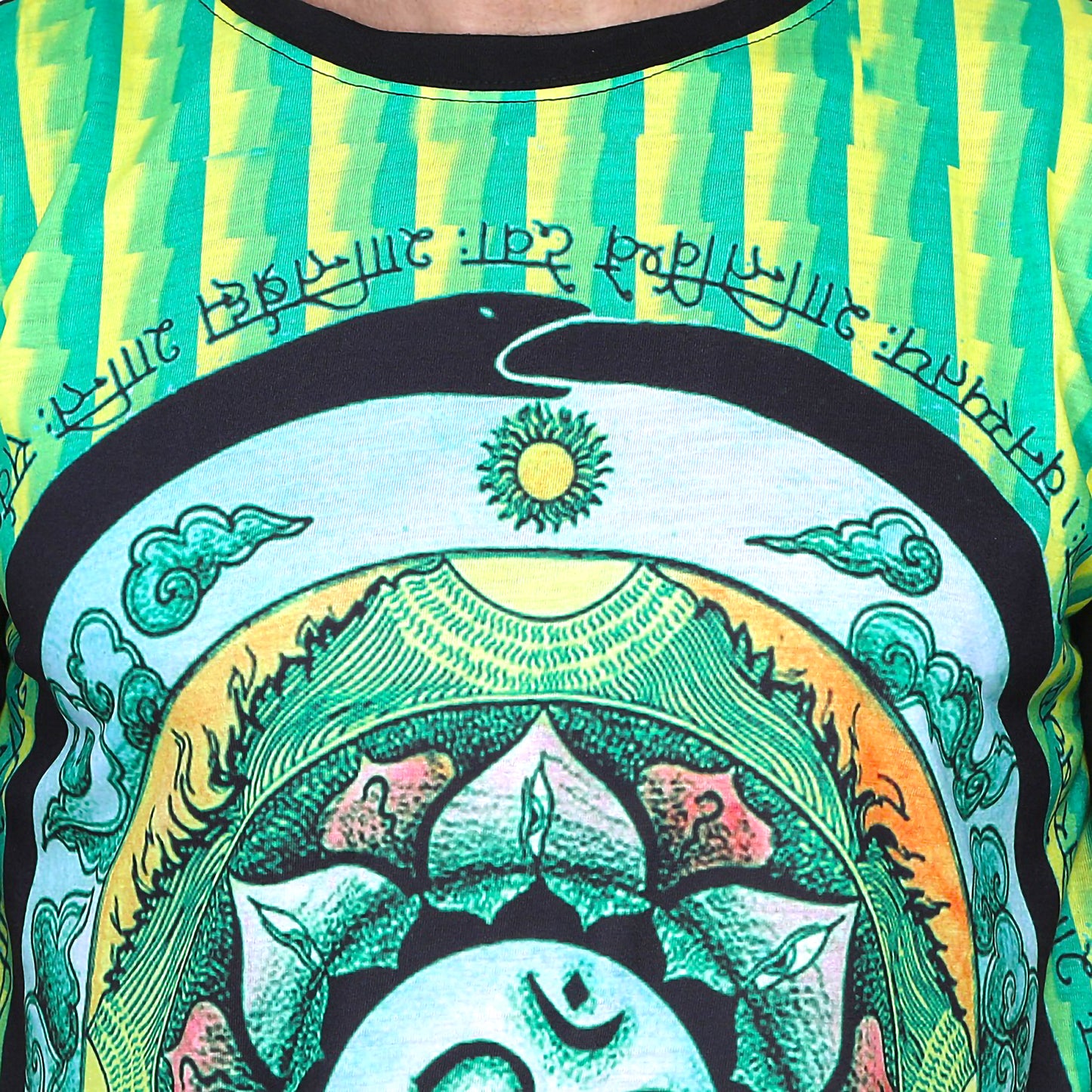 OM MANTRA | UV Glow Design | Unisex T-SHIRT | 210 GSM