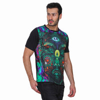 Face Intervention | UV Glow Design T-Shirt | 210 GSM