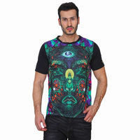 Face Intervention | UV Glow Design T-Shirt | 210 GSM