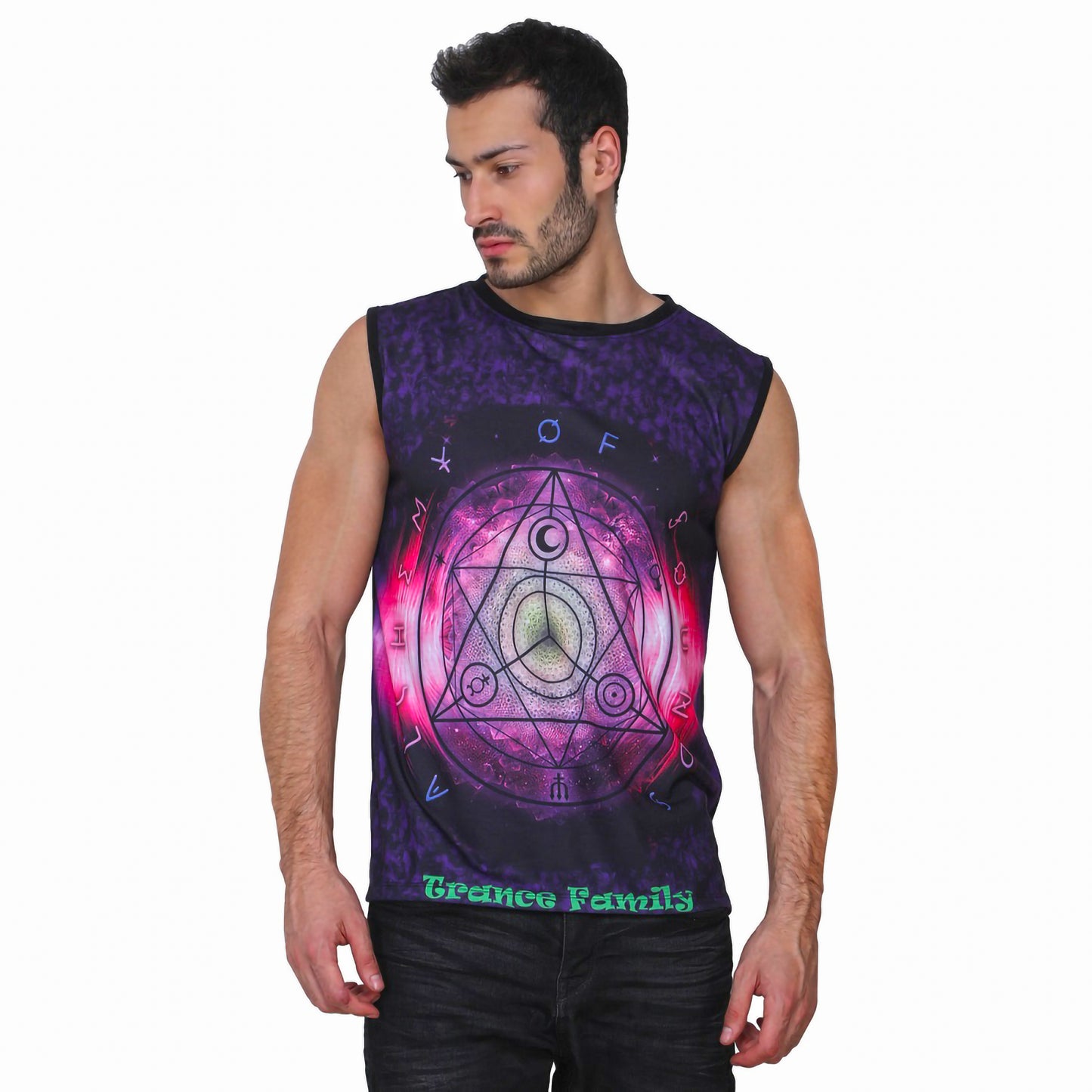 TRANCE FAMILY | UV REACTIVE | FESTIVAL FIT SANDO