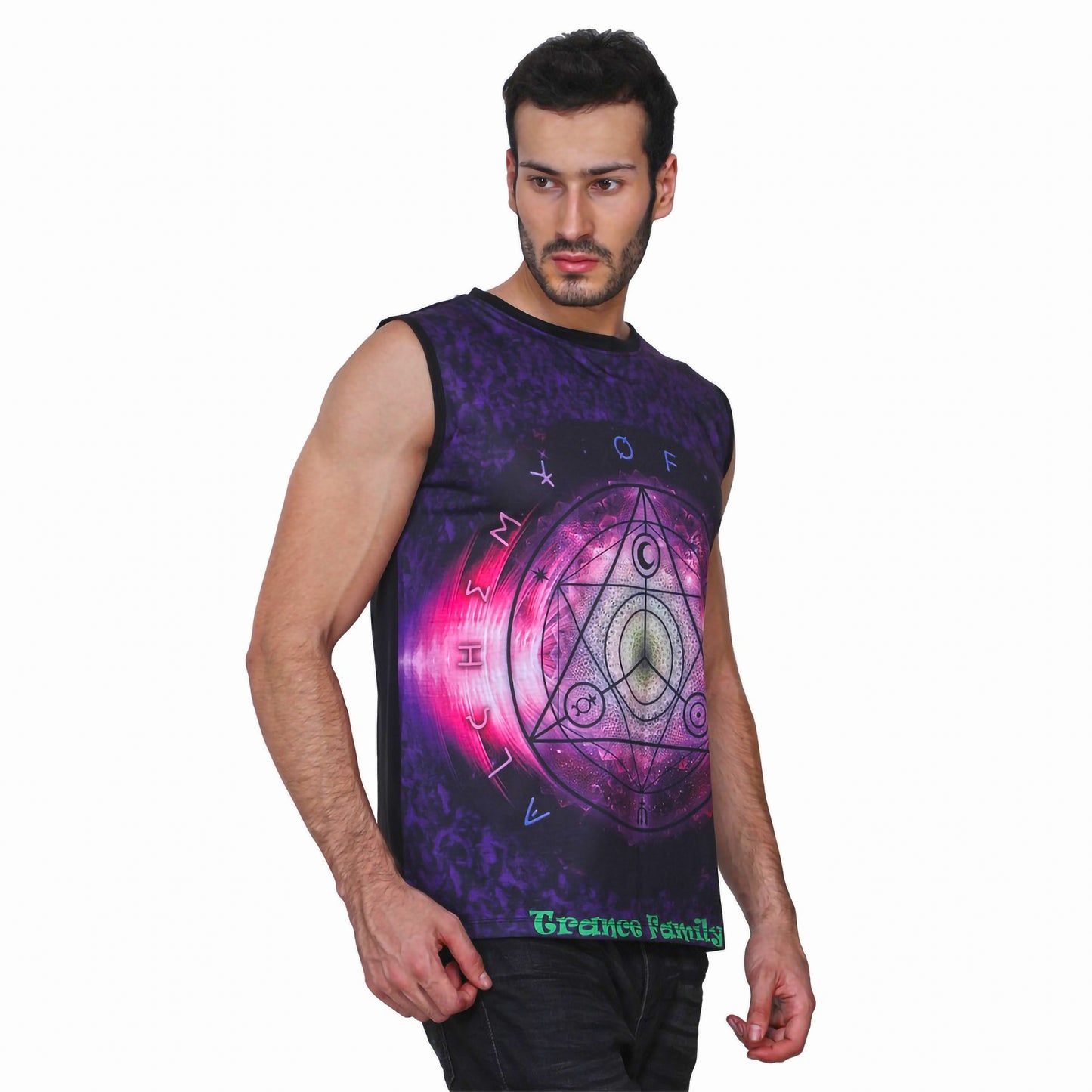 TRANCE FAMILY | UV REACTIVE | FESTIVAL FIT SANDO