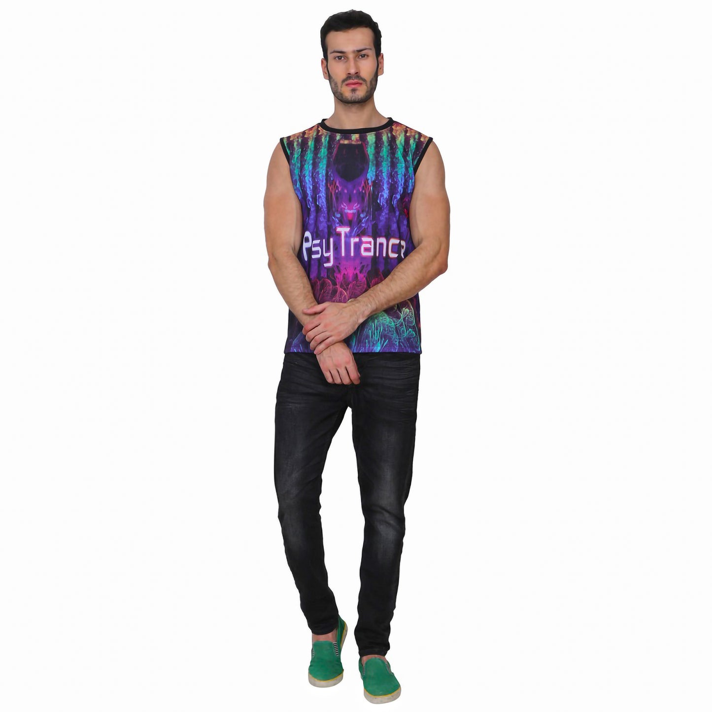 PSY-TRANCE ART | UV Reactive | Festive Fit SANDO