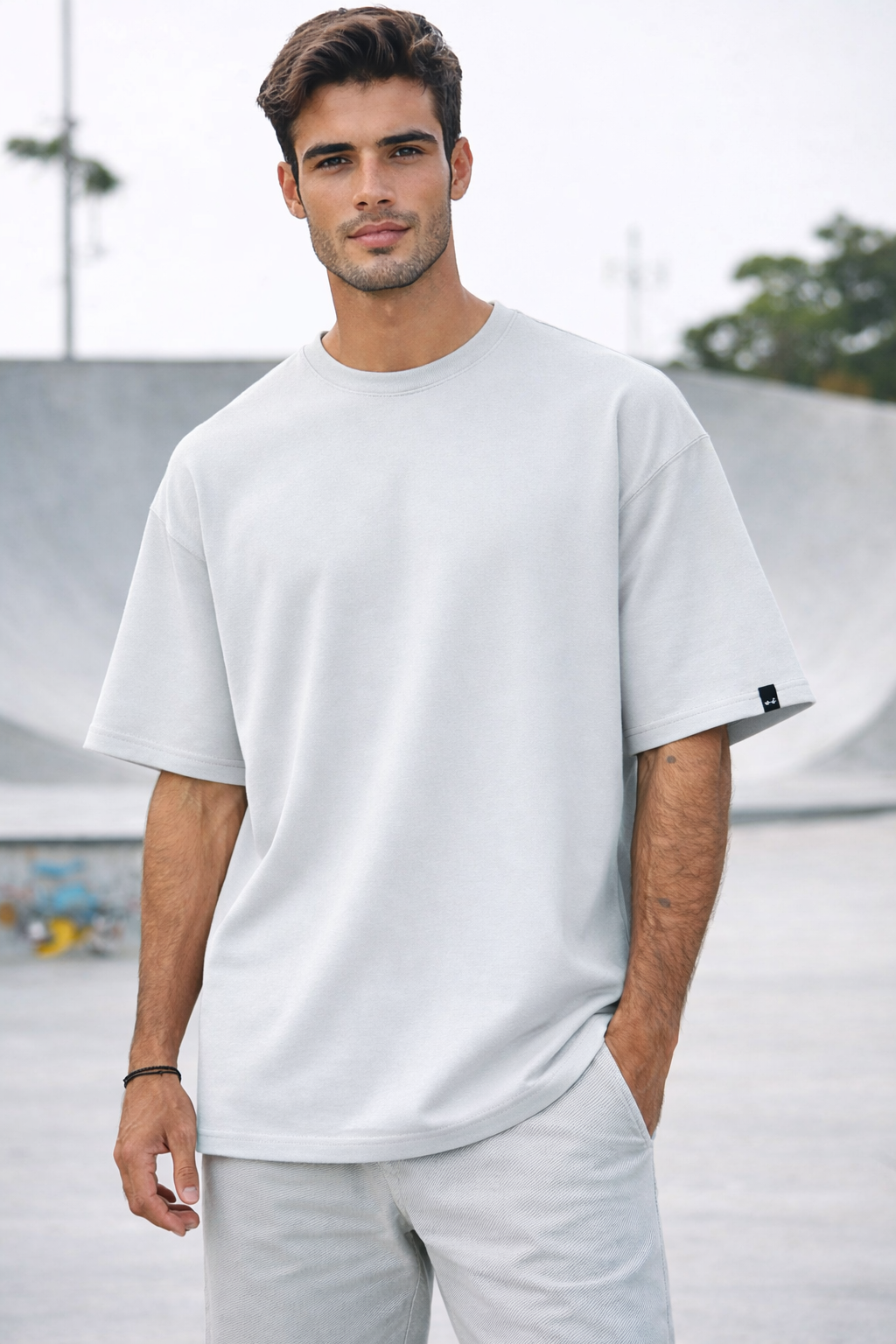 Premium Cotton Terry Oversized T-Shirt | 210 GSM Plain Essential