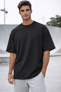 Premium Cotton Terry Oversized T-Shirt | 210 GSM Plain Essential
