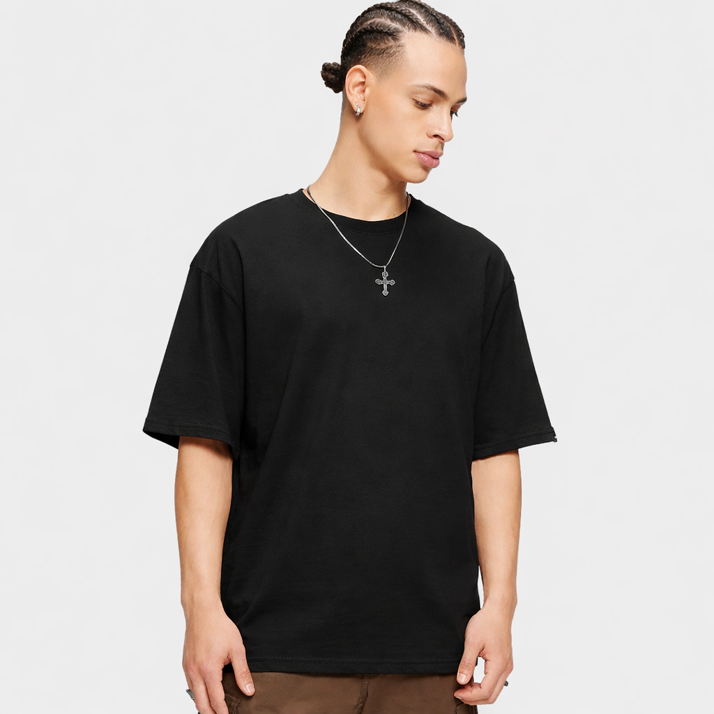 Premium Cotton Terry Oversized T-Shirt | 210 GSM Plain Essential