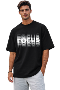 Focus | Oversized Graphic Print Cotton T-Shirt