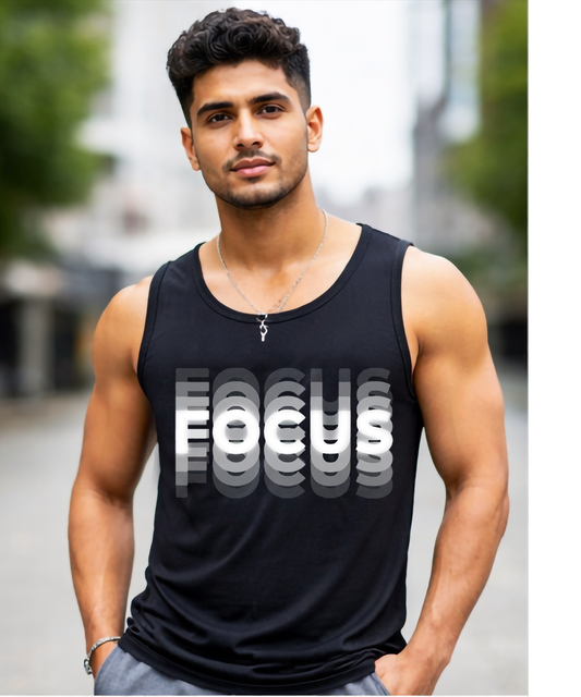 Focus RGB Reactive Tank Top | 210 GSM Cotton | UVFIED