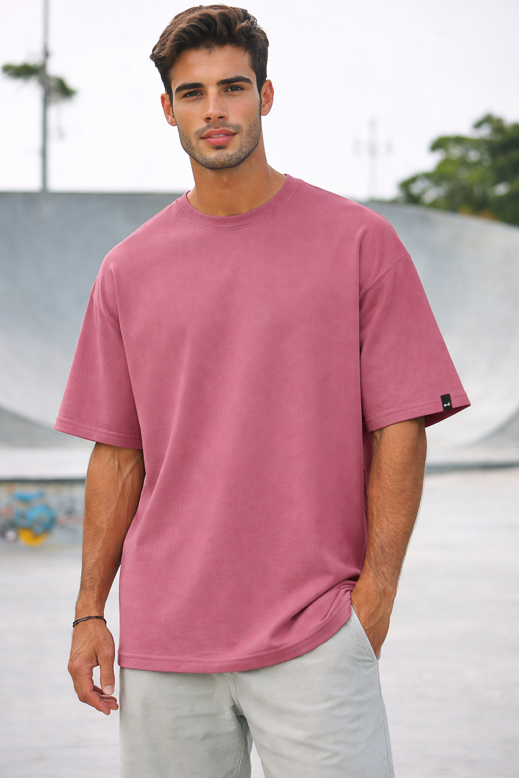 Premium Cotton Terry Oversized T-Shirt | 210 GSM Plain Essential