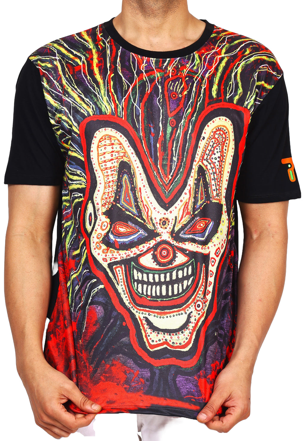 Psy Insane Joker Evil Laugh | UV Reactive Rave T-Shirt | 210 GSM