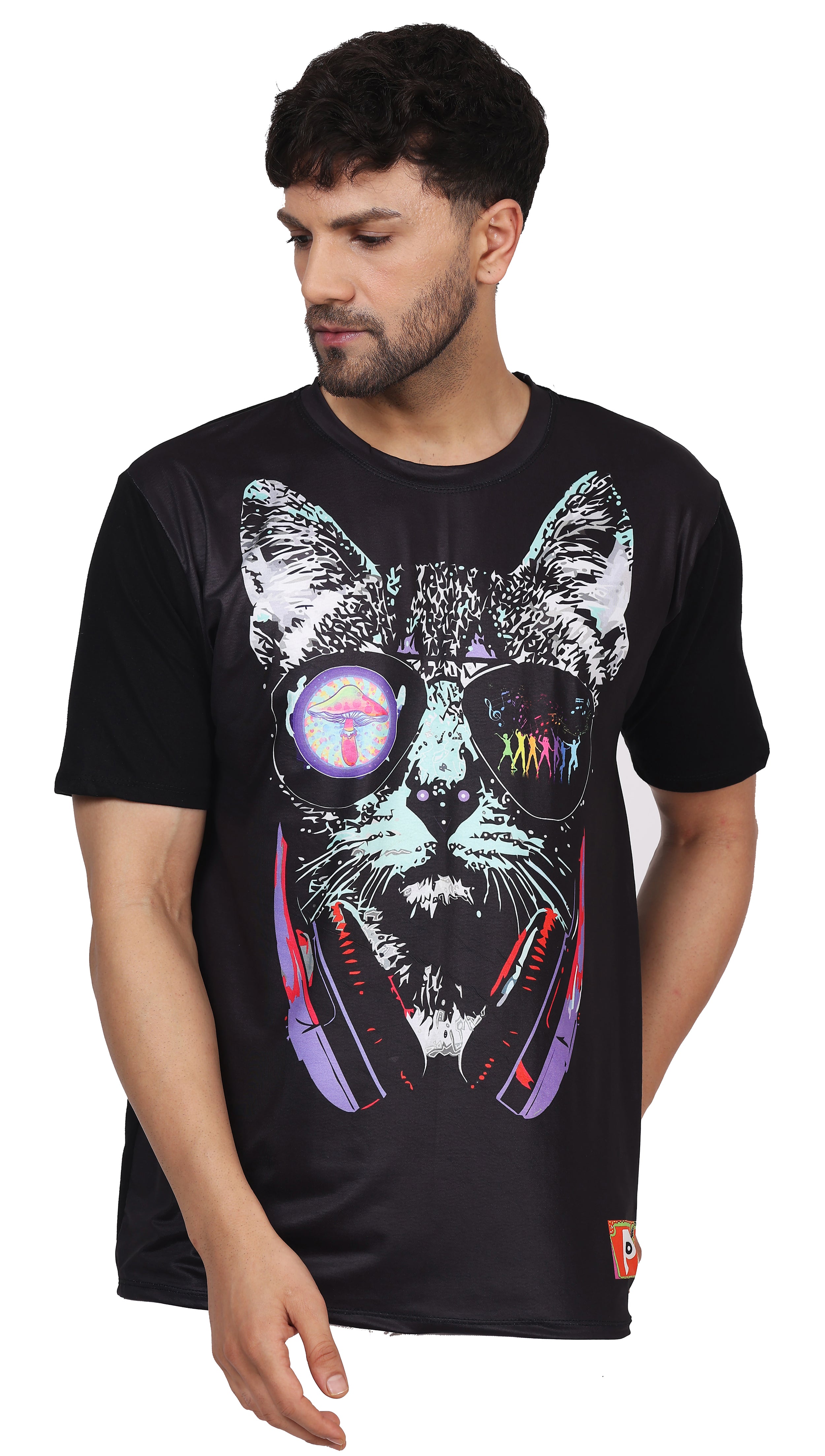 Psy DJ Pussy | UV Reactive Unisex T-Shirt | 210 GSM