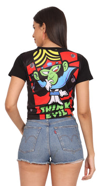 Think Evil | UV Reactive Crop Top | Festival & Streetwear
