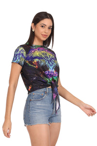 Psy Ganesha Portal | UV Reactive Crop Top | Festival & Rave