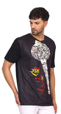 Psy Hanuman Gada | UV Glow Unisex T-Shirt | 210 GSM