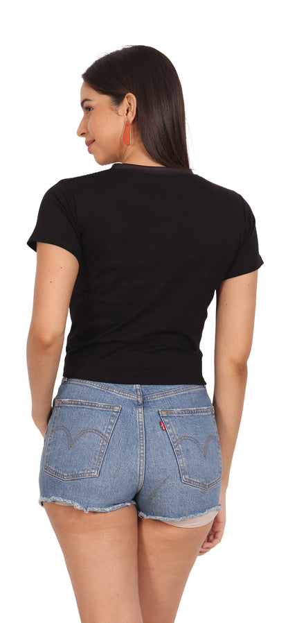 Mandala Portal | UV Reactive Crop Top | Sacred Geometry Festival Clothing