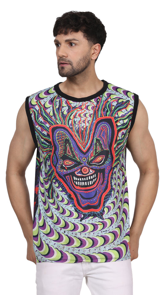 INSANE-MYSTIC JOKER | All Over Design | UV Reactive SANDO