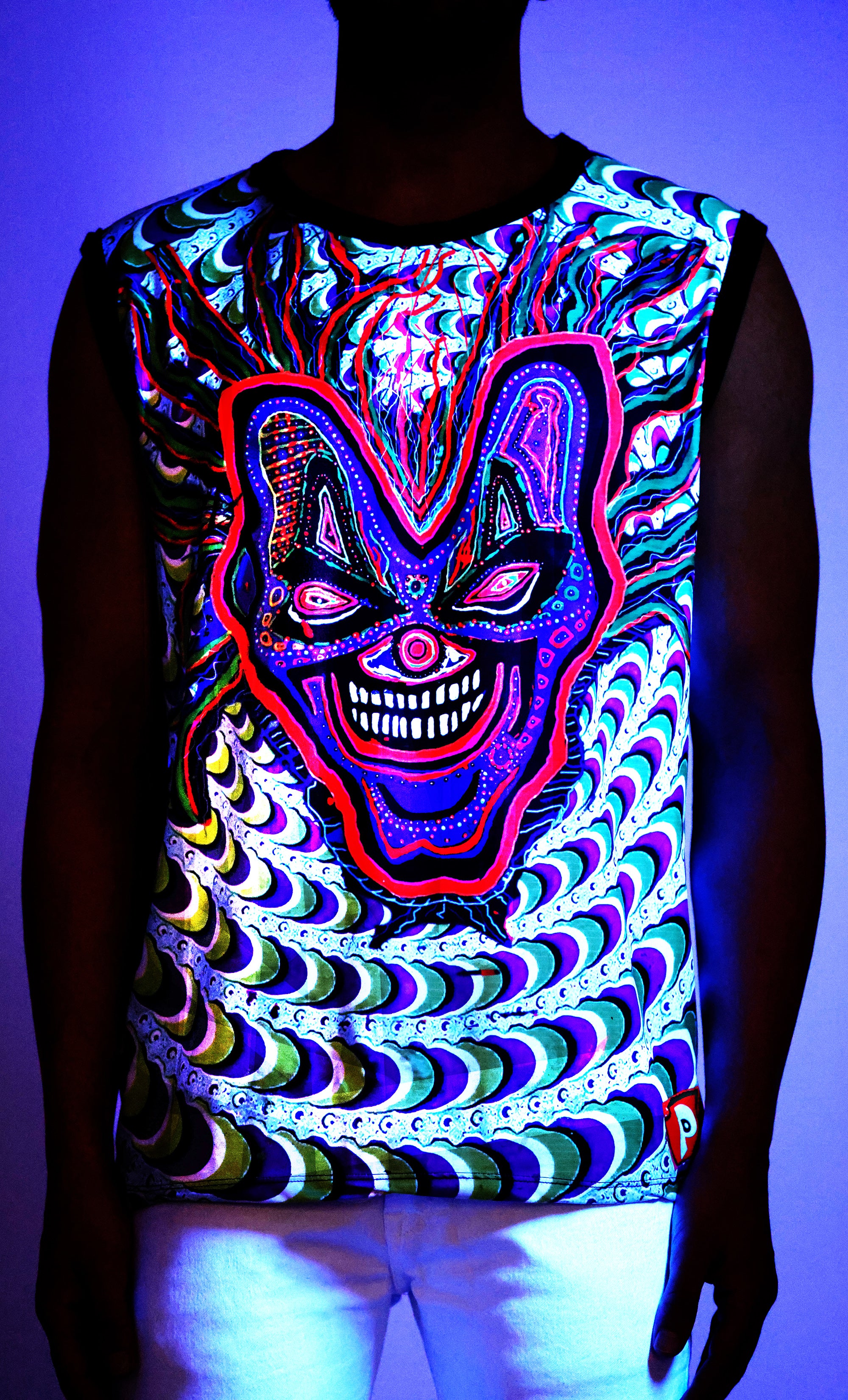 Insane Mystic Joker | UV Reactive All Over Print Sando
