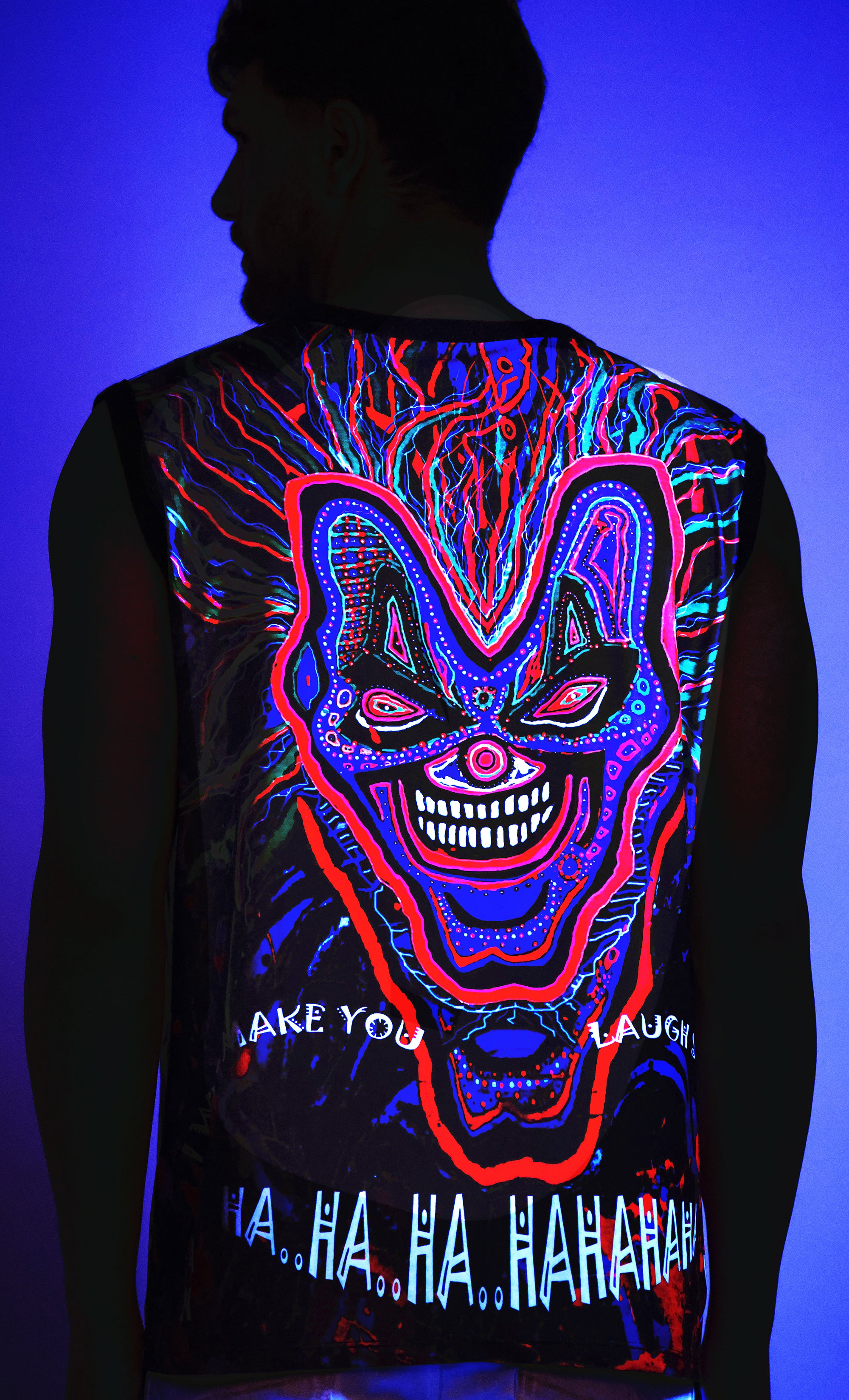 Insane Mystic Joker | UV Reactive All Over Print Sando