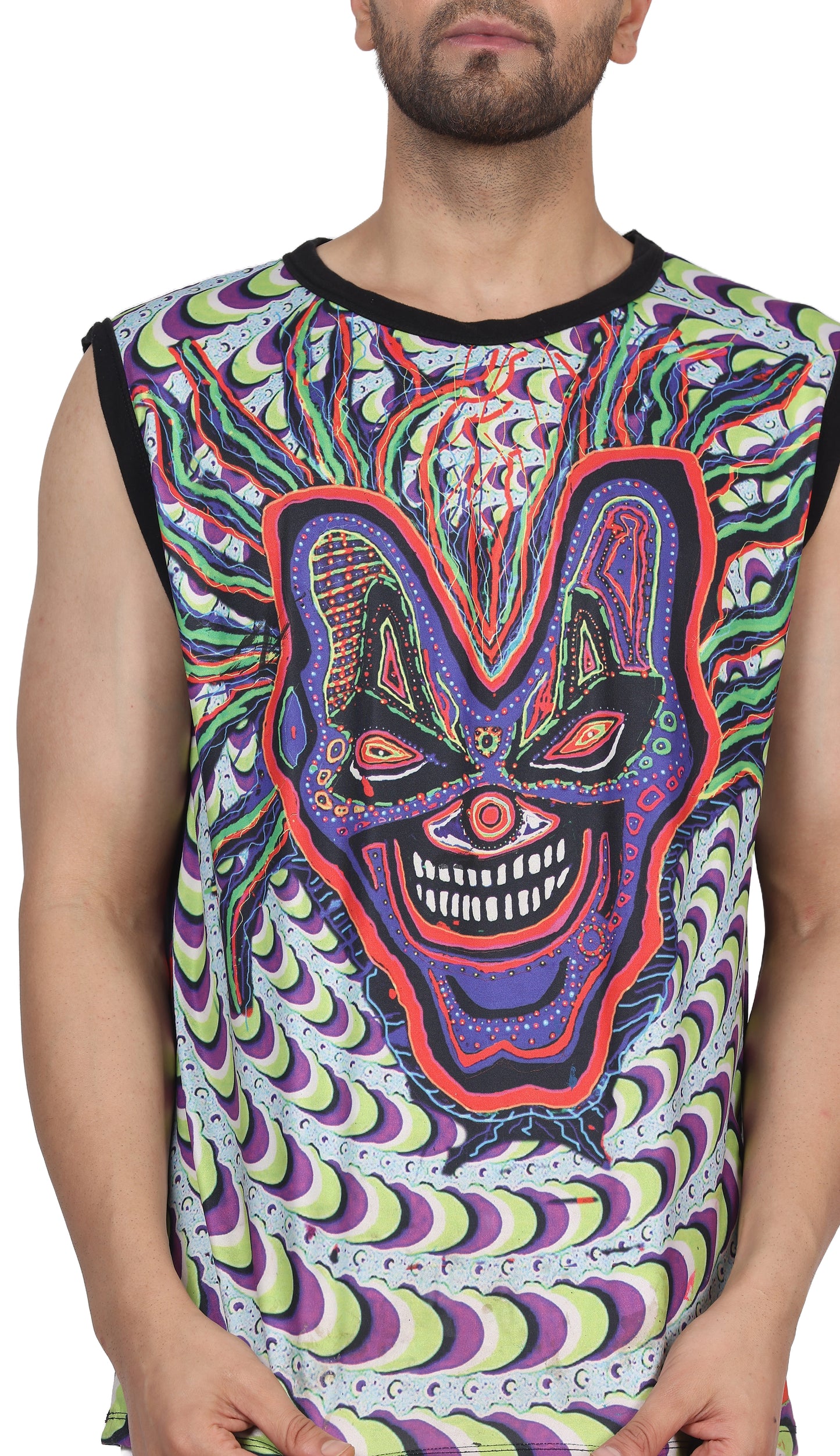 INSANE-MYSTIC JOKER | All Over Design | UV Reactive SANDO