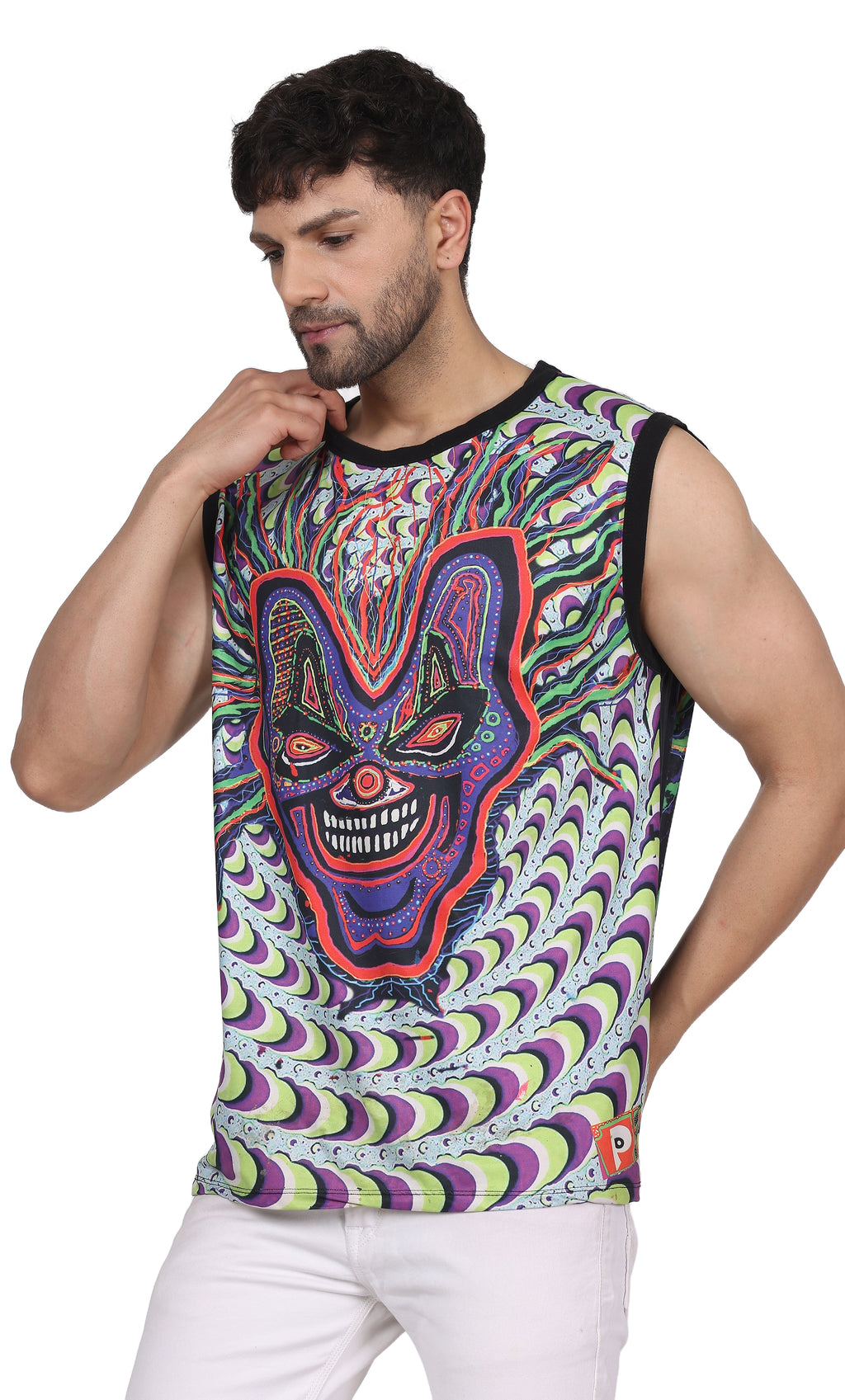 Insane Mystic Joker | UV Reactive All Over Print Sando