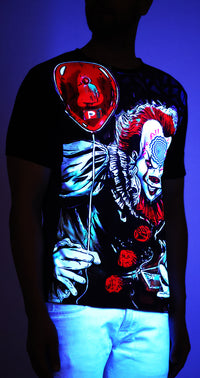 Psy Pennywise Calling | UV Reactive Unisex T-Shirt | 210 GSM
