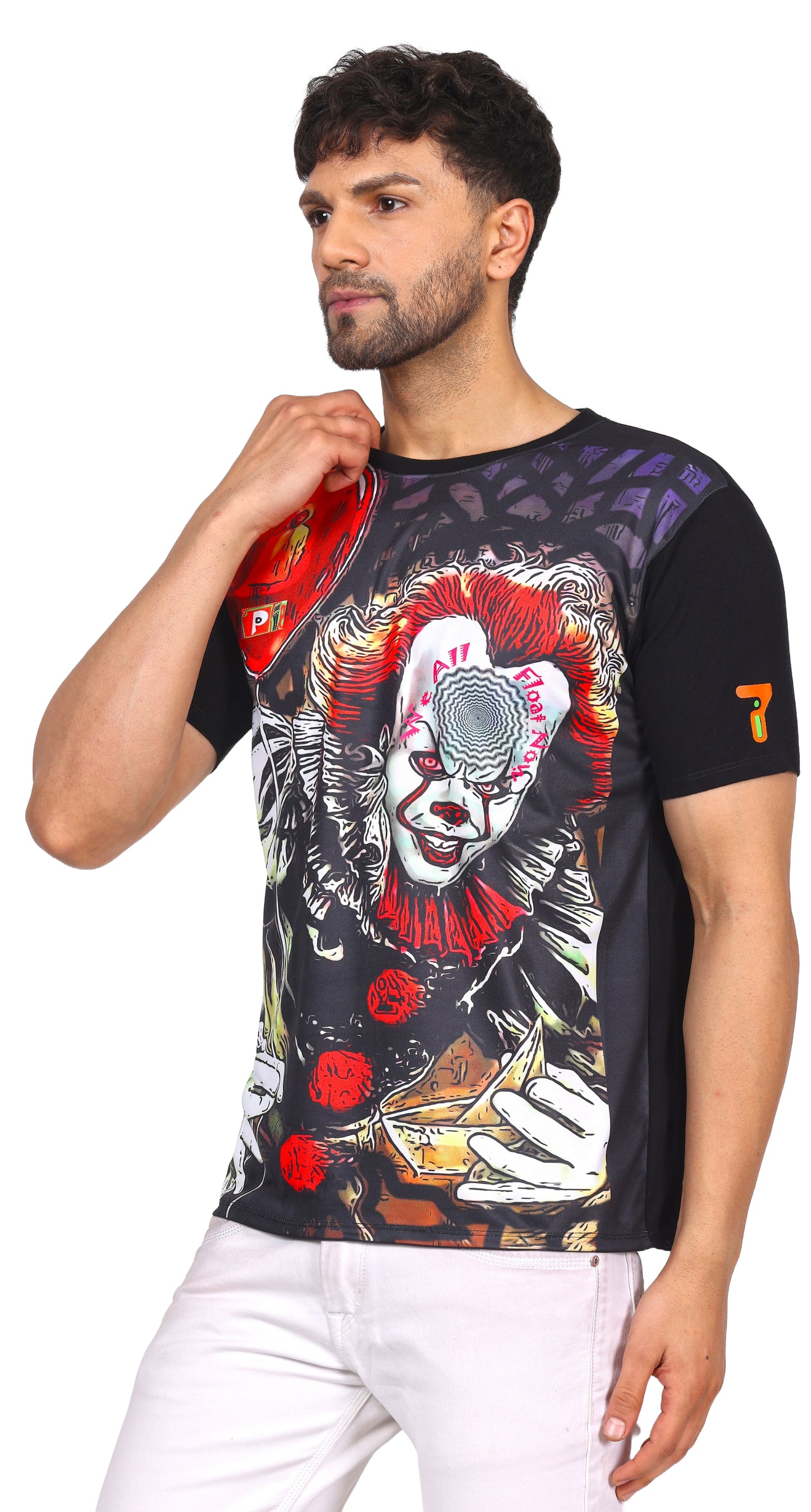 PSY PENNYWISE CALLING | UV Reactive Art | Unisex T-SHIRT | 210 GSM