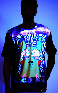 Psy Pica Thunderbolt | UV Reactive Art T-Shirt | 210 GSM