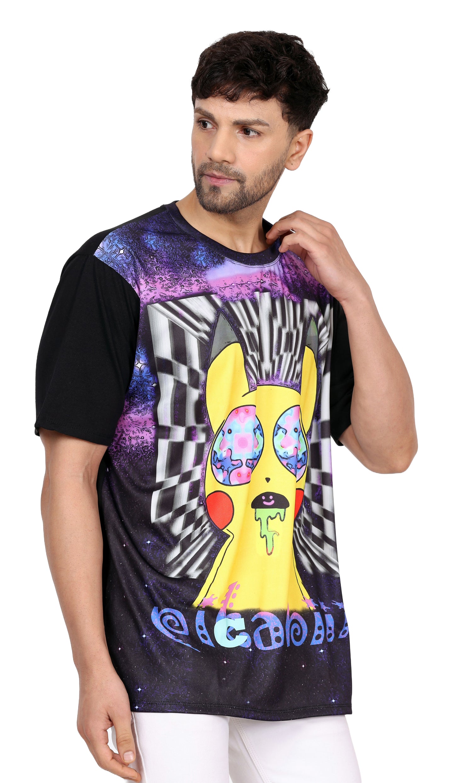 PSY PICA-THUNDER-BOLT | UV Reactive ART | T-SHIRT | 210 GSM