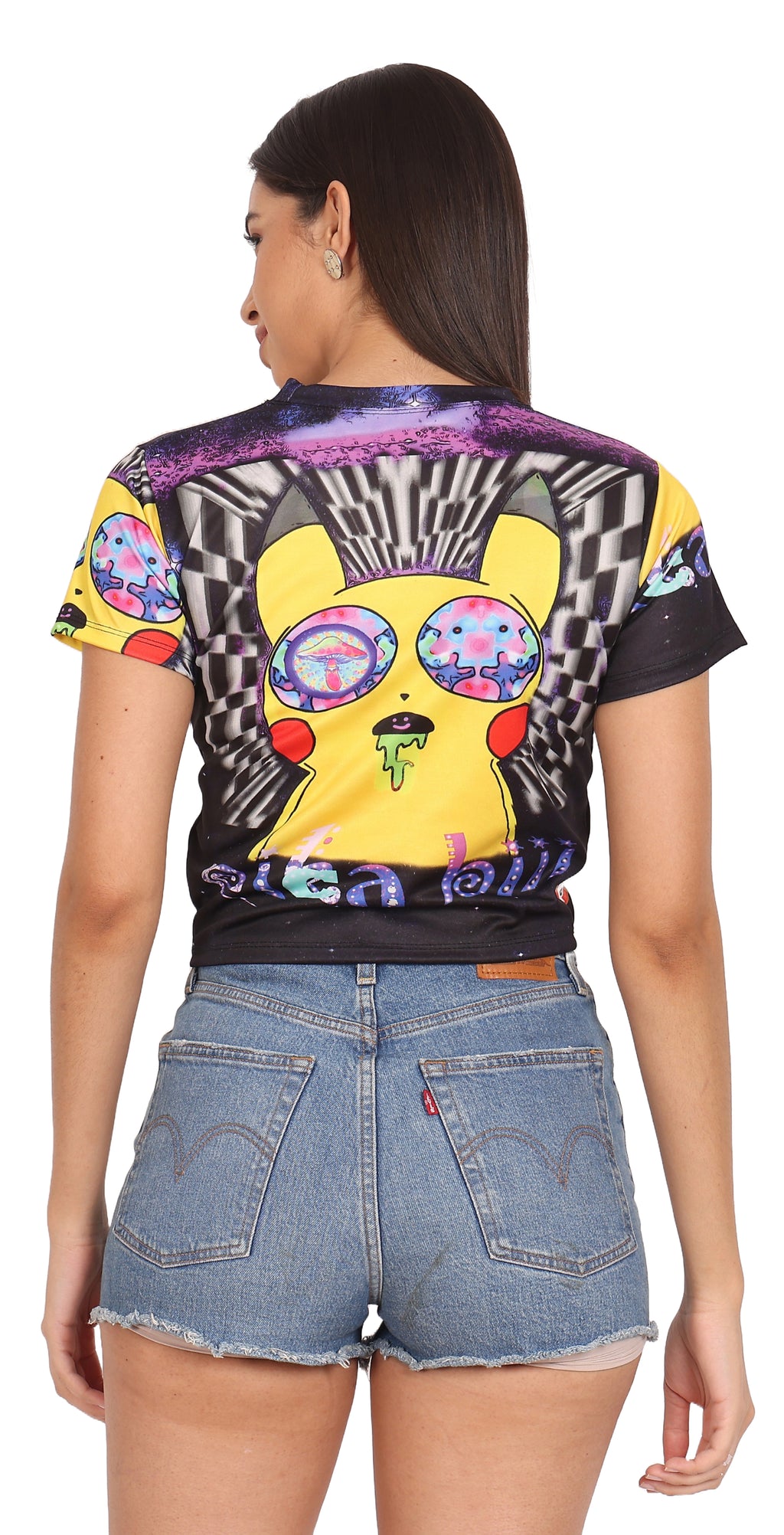 Psy Pica-Bi | UV Reactive Crop Top | Festival & Rave