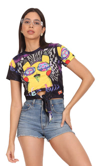 Psy Pica-Bi | UV Reactive Crop Top | Festival & Rave