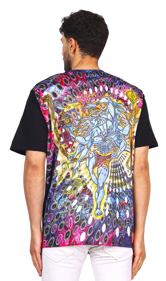 PSY SHIVA NATARAJ | REVERSE-EDITION | SPIRITUAL JOURNEY| T-SHIRT | 210 GSM