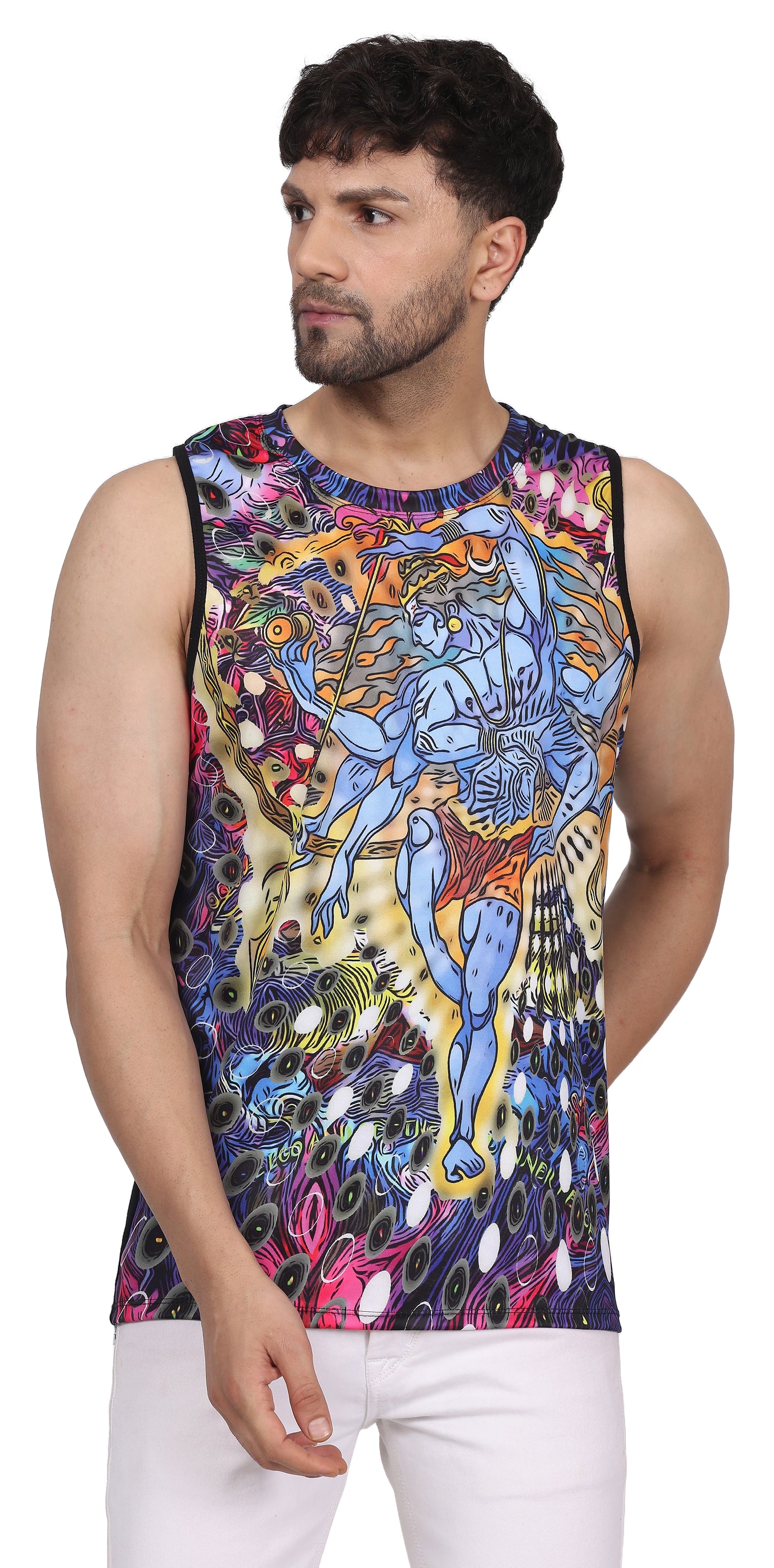 PSY SHIVA NATARAJ | UV Reactive Design | Spiritual Journey SANDO| 210 GSM