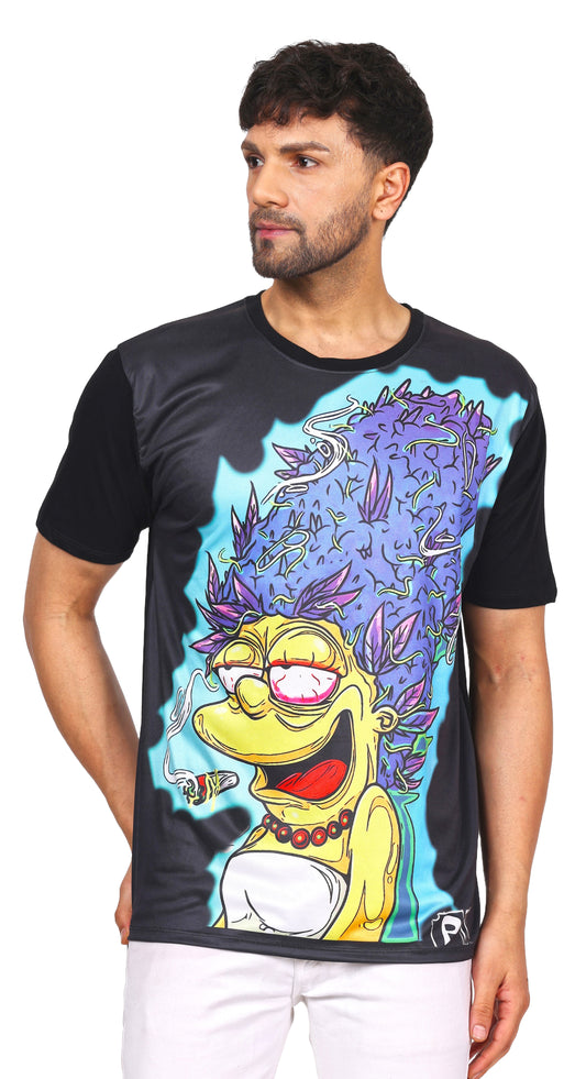 PSY MARGE - HYBRID TRIP | UV Glow Art | Unisex T-SHIRT  | 210 GSM
