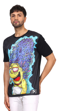 Psy Marge Hybrid Trip | UV Glow Unisex T-Shirt | 210 GSM