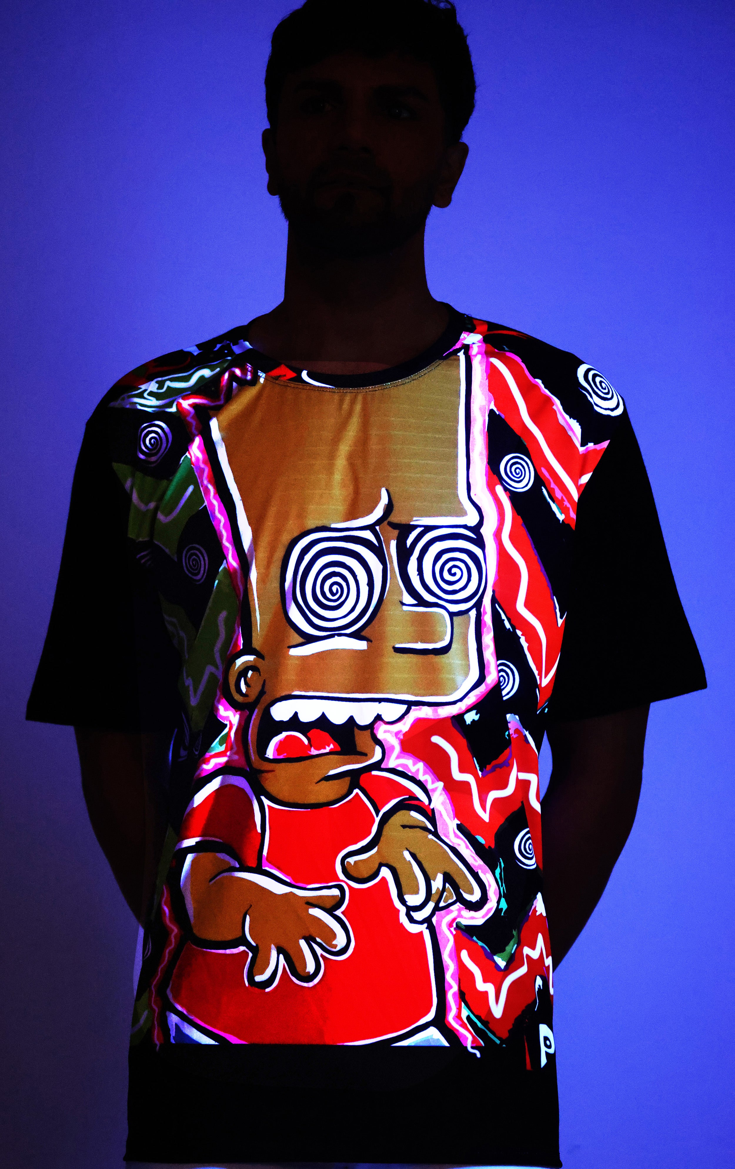 Bart Tripping | UV Reactive Design T-Shirt | 210 GSM