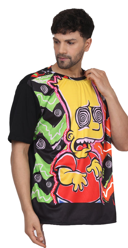 BART-TRIPPING |  UV Reactive Design |  T-shirt  | 210 GSM