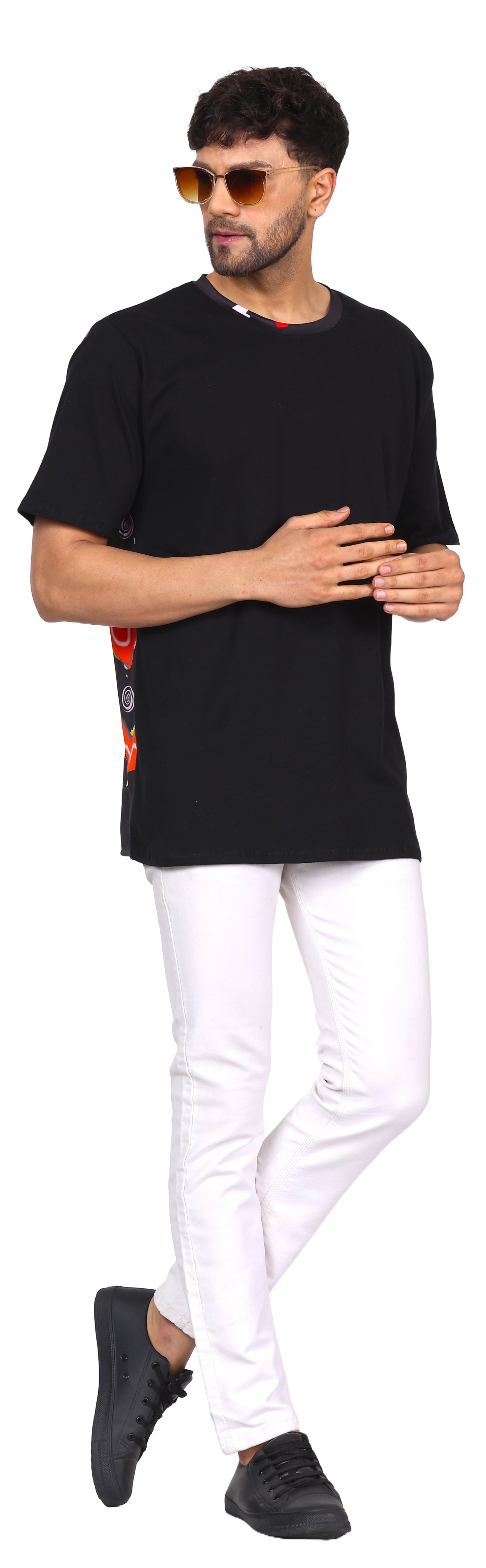 BART-SIMPSON-TRIPPING  | REVERSE | UV Reactive Design |  Party Wear T-shirt | 210 GSM