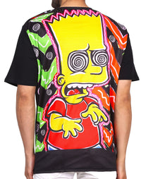 Bart Simpson Tripping Reverse | UV Reactive Party T-Shirt | 210 GSM